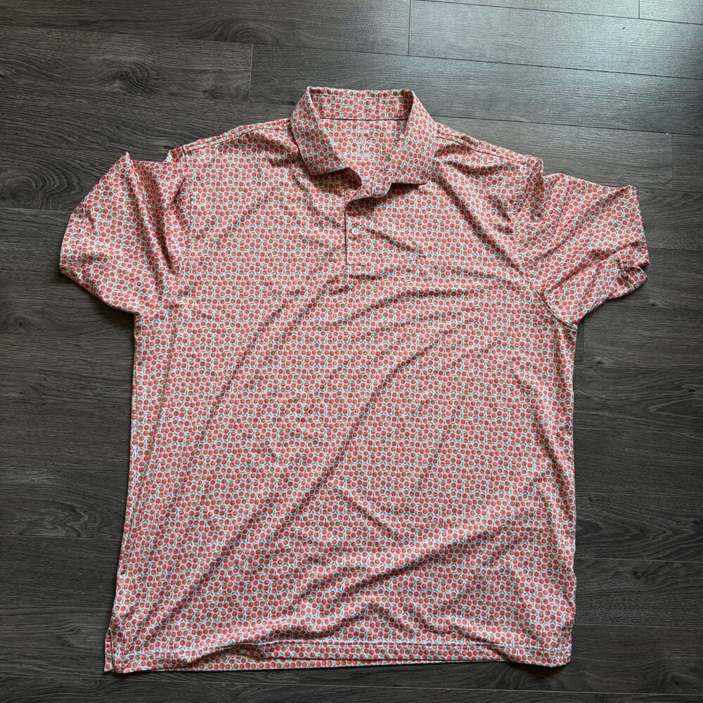 Rhoback “The Georgia Peach “ Golf Polo Shirt - XXL